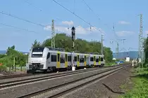 Alpha Trains Europa 460 005/505, vermietet an Transregio, auf der linken Rheinstrecke als RB 26 (25432)  Mittelrheinbahn  Mainz Hbf - Köln Messe/Deutz (Urmitz, 04.06.18)