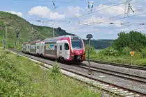 CFL 2302 als IC 5106 Düsseldorf Hbf - Koblenz Hbf, weiter als RE 11 (5106) Koblenz Hbf - Luxemburg (Winningen/Mosel, 04.06.18).
