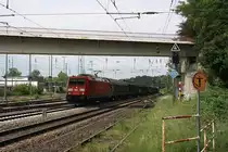# Duisburg-Entenfang 12
Die 185 343-1 der DB Cargo mit einem Güterzug vom Norden kommend durch Duisburg-Entenfang in Richtung Ratingen.

Duisburg-Entenfang
02.06.2018