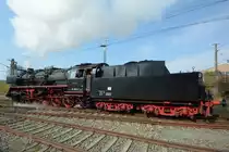 Führerstandsfahrten mit der Dampflokomotive 50 3552-2. (Dresden-Altstadt, April 2017)