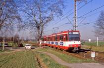 Düsseldorf 4213 + 4209, Froschenteich, 22.02.1990.
