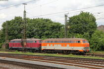 218 137-8 und 218 387-9 bei der Lokparade in Koblenz Lützel 16.6.18