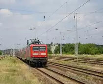 112 133 als RE nach Wunsdorf am 17.06.2018 in Neustrelitz.