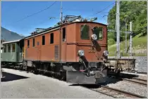 Die Oerlikoner Ge 4/6 353 in ihrer ganzen Pracht beim Stilllager in Filisur. (23.06.2018)