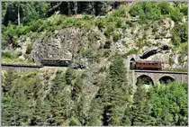 Ge 4/6 353 mit Extrazug 2121 im Zalainttunnel. (23.06.2018)
