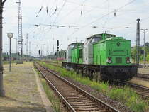 Am 16.06.2018 kamen die 202 787&202 287 aus Richtung Magdeburg nach Stendal und fuhren weiter in Richtung Borstel.