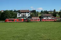 Chemins de fer du Jura, CJ.
Sommeridylle vom Jura.
Fotografiert am 23. Juni 2018 bei Pré-Petitjean.
Foto: Walter Ruetsch 
