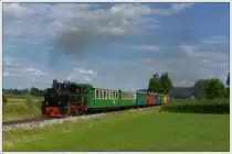 Der Stainzer Flascherlzug am 23.6.2018 in Neudorf/Stainztal aufgenommen.