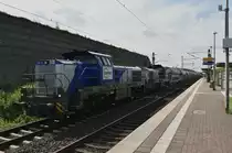 Hier hab ich die beiden EUROPORTE DE18/ 4185 007 und 4185 008 mit einem Kalkzug durch Allerheiligen gen Köln fahrend erlegt.