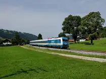 Die 223 068 mit einem ALX nach München am 26.05.2018 unterwegs bei Oberstaufen.