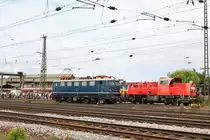 DB Museum Koblenz E41 001 am 16.06.18 in Koblenz Lützel beim Sommerfest von einen Gehweg aus fotografiert