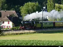 VPAC - Dampflok 01 202 unterwegs bei Busswil als Extrazug nach Luzern am 23.06.2018