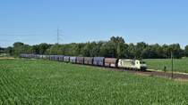 HML 185 532  Dompteur gesucht , vermietet an ITL, mit Kohlezug Bottrop - Bremen (Marl, 30.06.18).