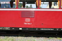 Vulkan Eifel Bahn 796 784-7 Logo am 16.06.18 im DB Museum Koblenz