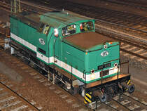 Die Rangierlokomotive 106 006 in Dresden. (April 2018)