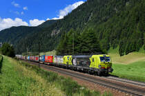 193 556 + 193 551 mit TEC 43100 am 30.06.2018 bei Terme di Brennero. 