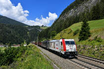 185 664 + 189 104 mit GAG 44221 am 30.06.2018 bei St. Jodok am Brenner. 