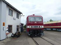 DB 243 117-9 am 02.06.2018 beim Eisenbahnfest im Eisenbahnmuseum Weimar.