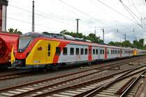 HLB Alstom Coradia Continental 1440 162-4-5 (ET 162) abgestellt am 19.06.18 in Hanau Hbf vom Bahnsteig aus fotografiert