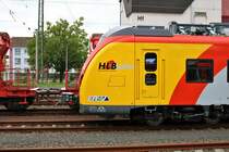 HLB Alstom Coradia Continental 1440 162-4-5 (ET 162) von der Seite am 19.06.18 in Hanau Hbf vom Bahnsteig aus fotografiert