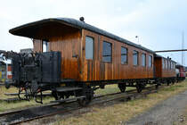 Personenwagen der Limfjordsbanen Anfang Juni 2018 in Aalborg.