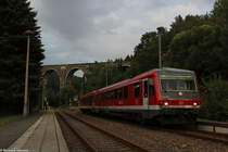 628 597 steht mit als RB nach Chemnitz Hbf in Hetzdorf. Danke an den Lokführer der ein bisschen mit der Zugzielanzeige (ZZA) gespielt hat. :)