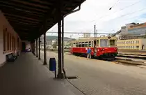 M152 0604 zu sehen am 07.07.18 in Ústí nad Labem-Střekov. Er fuhr als Pendel zwischen
Ústí nad Labem-Střekov und Zubrnice. 