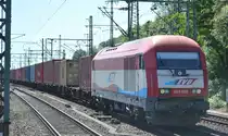 EVB 223 033 (92 80 1223 033-2 D-EVB) mit Containerzug am 30.06.18 Bf. Hamburg-Harburg.