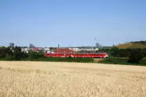 VT 2.35 und 2.37 der Ascherslebener Verkehrsgesellschaft mbH als Pendelzug zwischen den Stationen Holzwickede und Schwerte im Auftrag des ZRL am 07.07.2018 bei DO-Aplerbeck-Süd. 