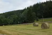 99 4511-4 beschleunigt kurz den P 14113 und fährt gleich in Schmalzgrube ein.