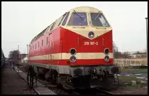DR 219187 am 10.4.1994 in Salzwedel.