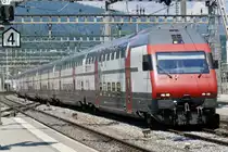 Ein IC8 nach Brig am 30.6.18 vor der Durchfahrt in Olten.
