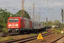 DB 185 399-3 mit einem Belgischen Militärzug in Recklinghausen-Ost 9.7.2018