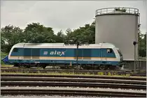 223 067 an der Tankstelle in Lindau Hbf. (05.07.2018)