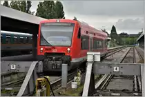 Ein RB mit 650 203 ist soeben in Lindau eingetroffen. (05.07.2018)