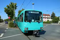 VGF Düwag U3 Wagen 452 am 30.06.18 zum Abschied der Ptb Wagen auf der Linie U7 den ganzen Tag Unterwegs