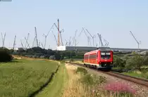 611 045-6 als RE 3203 (Villingen(Schwarzw)-Ulm Hbf) bei Allmendingen 1.7.18
