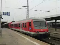 Der Sonderling Steuerwagen mit der Nummer 000 an einer RB aus München Hbf in Nürnberg Hbf, Februar 2018