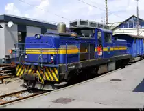 MOB / Goldenpass - Dieselok Gm 4/4  2003 abgestellt in Chernex am 14.07.2018