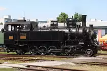 Zahnradlok MÁV TIVc 4296, ex MÁV 40.006, ex CFR 40.006, am 17.Juni 2018 beim  RENDEZ 2018  im ZSR Eisenbahnmuseum in Bratislava východ.