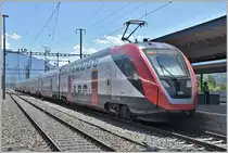 RABe 502 205-3 als RE5071 nach Chur in Landquart. (14.07.2018)