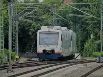 2 Regioshuttle RS1 als BSB 88373 von Breisach nach Freiburg (Breisgau) Hbf. Aufgenommen im Juli 2018 in Freiburg (Breisgau) Hbf.