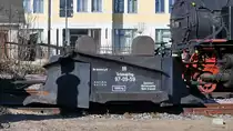 Der DR Schneepflug 97-09-59 am Bahnhof Radebeul-Ost. (April 2018)