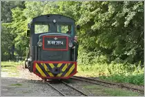 Waldbahn Királyrét (Királyréti Erdei Vasút, Királyréti Kisvasút). Mk48-2014 am Streckenende in Királyrét. (12.06.2018)