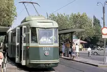 Roma / Roma ATAC Linea tranviaria / SL ED (TAS 7079) Piazza San Giovanni in Laterano / Porta San Giovanni am 25. August 1970. - Scan eines Farbnegativs. Film: Kodak Kodacolor X.