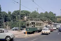 Roma / Rom ATAC Linea tranviaria / SL 13 (MRS 2197) Piazza del Colosseo am 27. August 1970. - Scan eines Farbnegativs. Film: Kodak Kodacolor X.