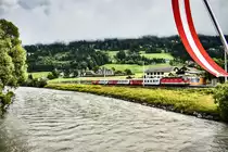 1144 096-5 fährt mit der S1 4853 (Lienz - Spittal-Millstättersee), in die Haltestelle Berg im Drautal ein.
Aufgenommen am 17.7.2018.