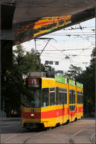 Unter dem Deckenspiegel -

Ein Tram der Linie 11 am Bahnhof Basel SBB.

29.08.2010 (M)