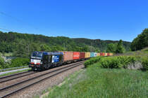 193 605 mit DGS 43954 am 06.05.2018 bei Sandbach. 