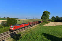 185 238 + 185 343 mit GM 47925 am 19.07.2018 bei Langenisarhofen. 